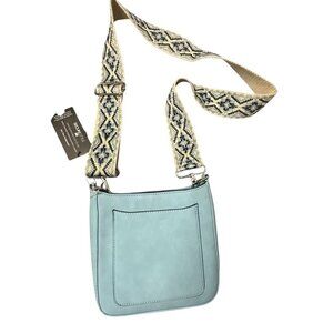 K. Carroll Sky Blue May Crossbody Bag Purse RFID Protected With Adjustable Strap